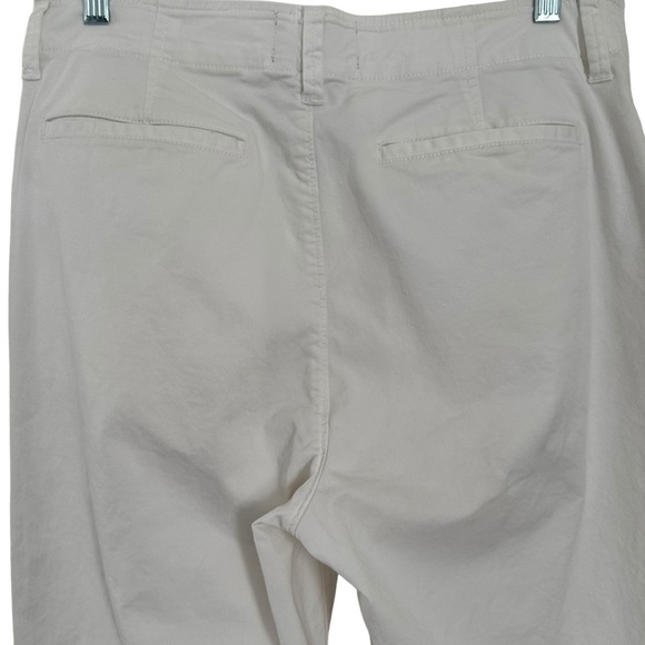 EVERLANE ORGANIC COTTON WHITE STRAIGHT LEG CROP PANTS SIZE 12 - Picture 6 of 13